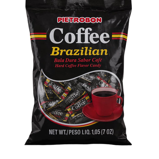 Brazilian Coffee Hard Candy 1lb 17oz – Gourmet Round Coffee Flavor, Dark Roast Hard Candy for Snacks, Party Favors & Everyday Treats