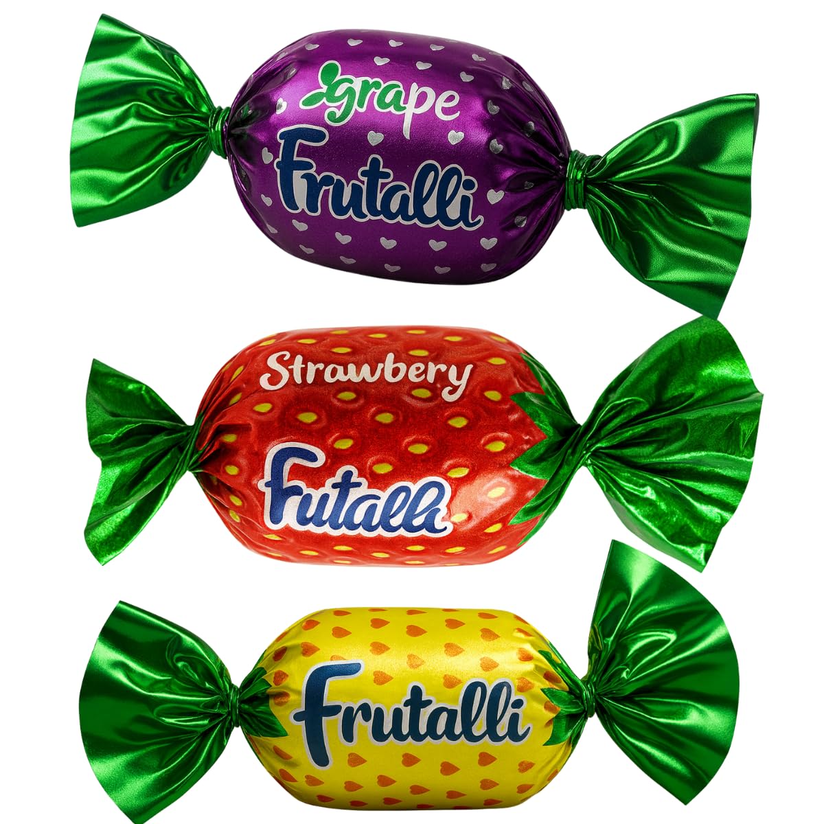 Frutalli Assorted Fruit Candy Bag 150 Count 1.3Lb – 21oz Individually Wrapped Variety Pack, Strawberry Orange Pineapple Grape Sweets, Halloween, Kids