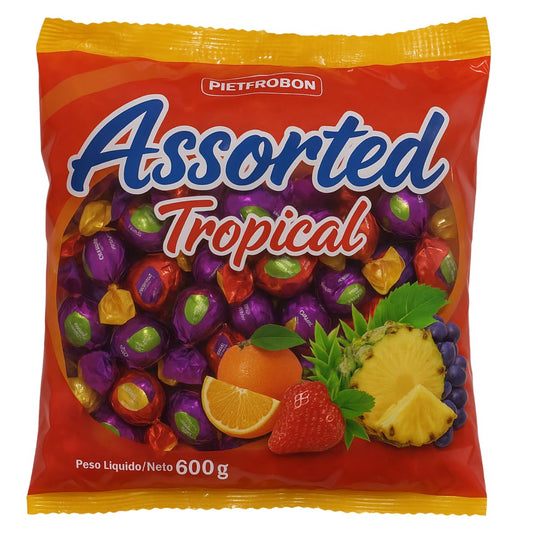 Assorted Fruit Candy Bag 21oz 1.3lb – Individually Wrapped Variety Pack, Strawberry Orange Pineapple Grape Sweets, Halloween, Kids Snacks