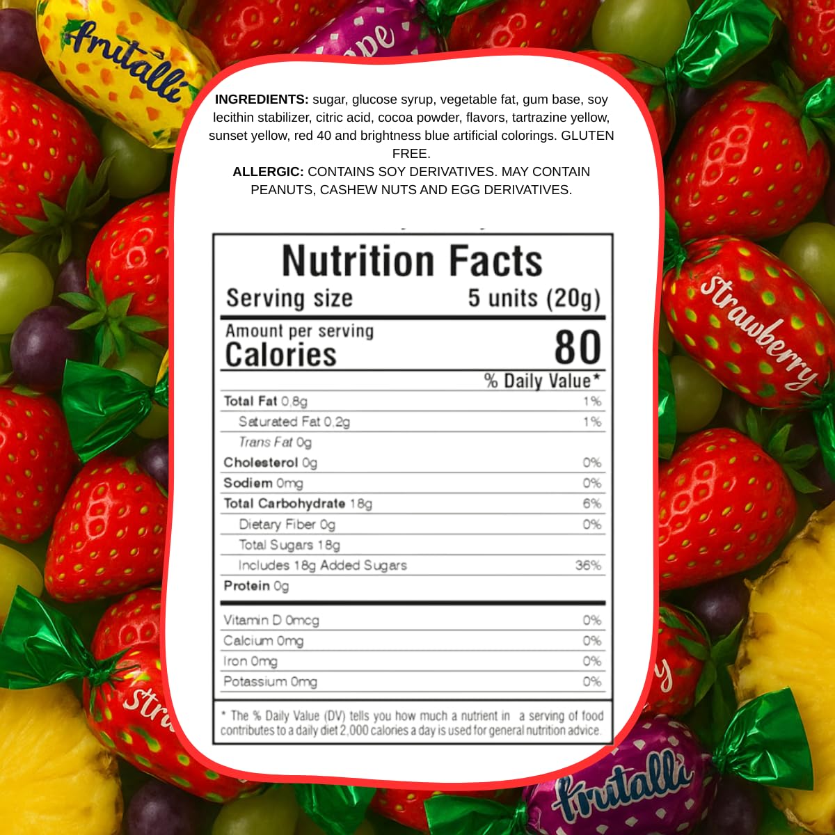 Frutalli Assorted Fruit Candy Bag 150 Count 1.3Lb – 21oz Individually Wrapped Variety Pack, Strawberry Orange Pineapple Grape Sweets, Halloween, Kids