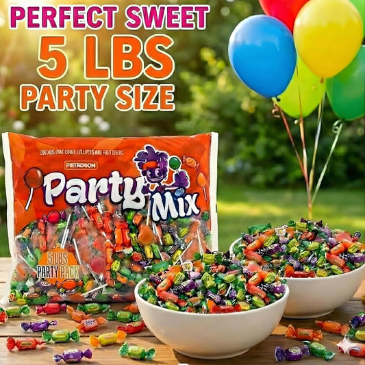 Bulk Party Mix - 5 Pounds - Piñata Candies - Variety Parade Candies Hard and Soft candy - Assorted for halloween, birthday parties big bag
